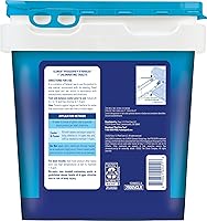Vista 2 de Clorox Pool&Spa XtraBlue - Tabletas de cloración de 2.54 centímetros (1 pulgada) 1.70 kg, Nuevo aspecto, Blanco