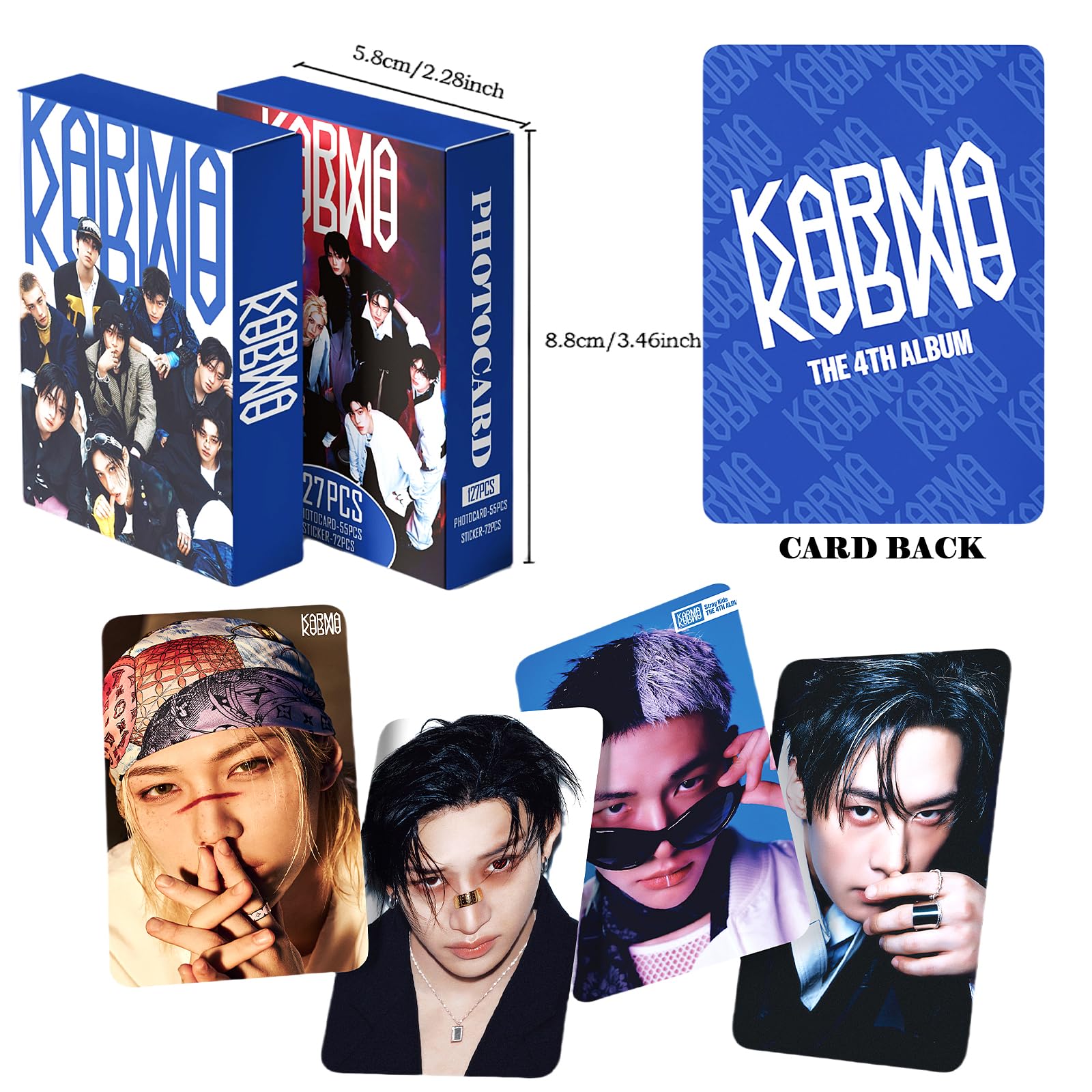 Stray Kids スキズ KARMA カード セット　シリアル12枚付 Amazon.com: Stray Kids KARMA Album Photocards 127PCS KARMA Photo