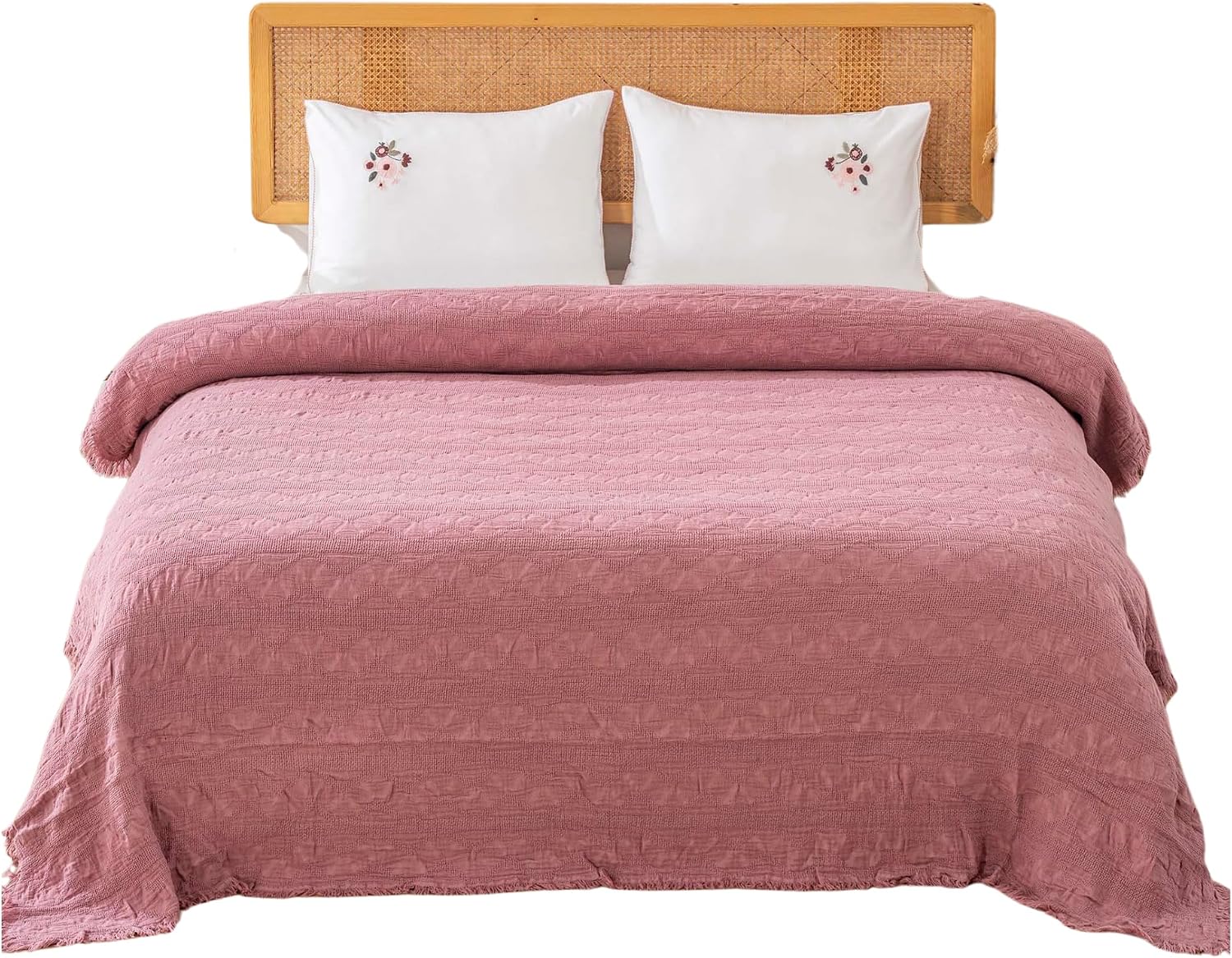Blanket Bedding Set | 4-Piece Bed Set with Soft Blanket, Fitted Sheet & Pillowcases | Cozy & Elegant Bedding Set for Daily Use | Includes Sheet, Pillow Covers & Blanket