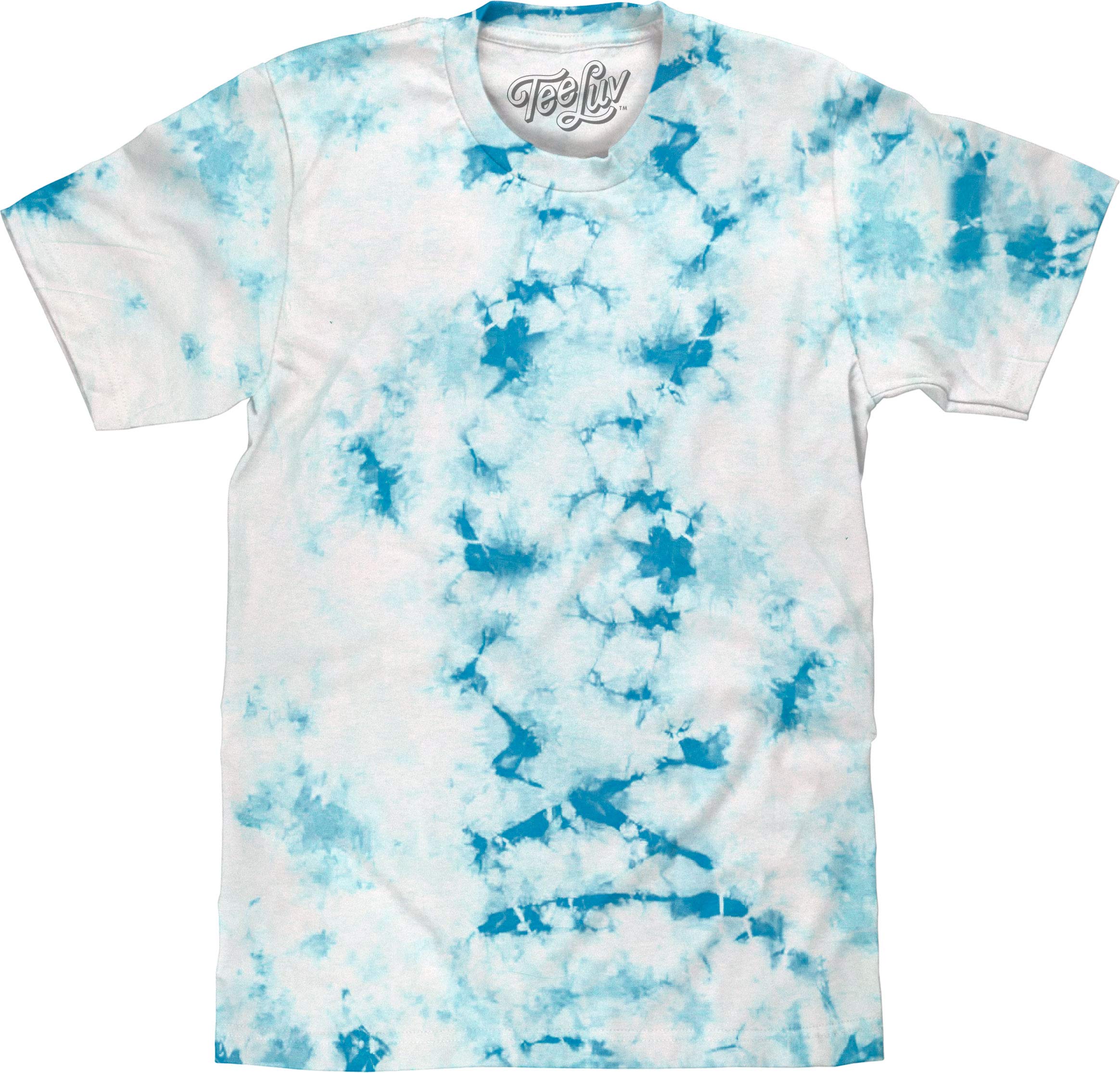 Men's Tie Dye Cotton T-Shirt - Casual Regular Fit Cloud Wash Shirt