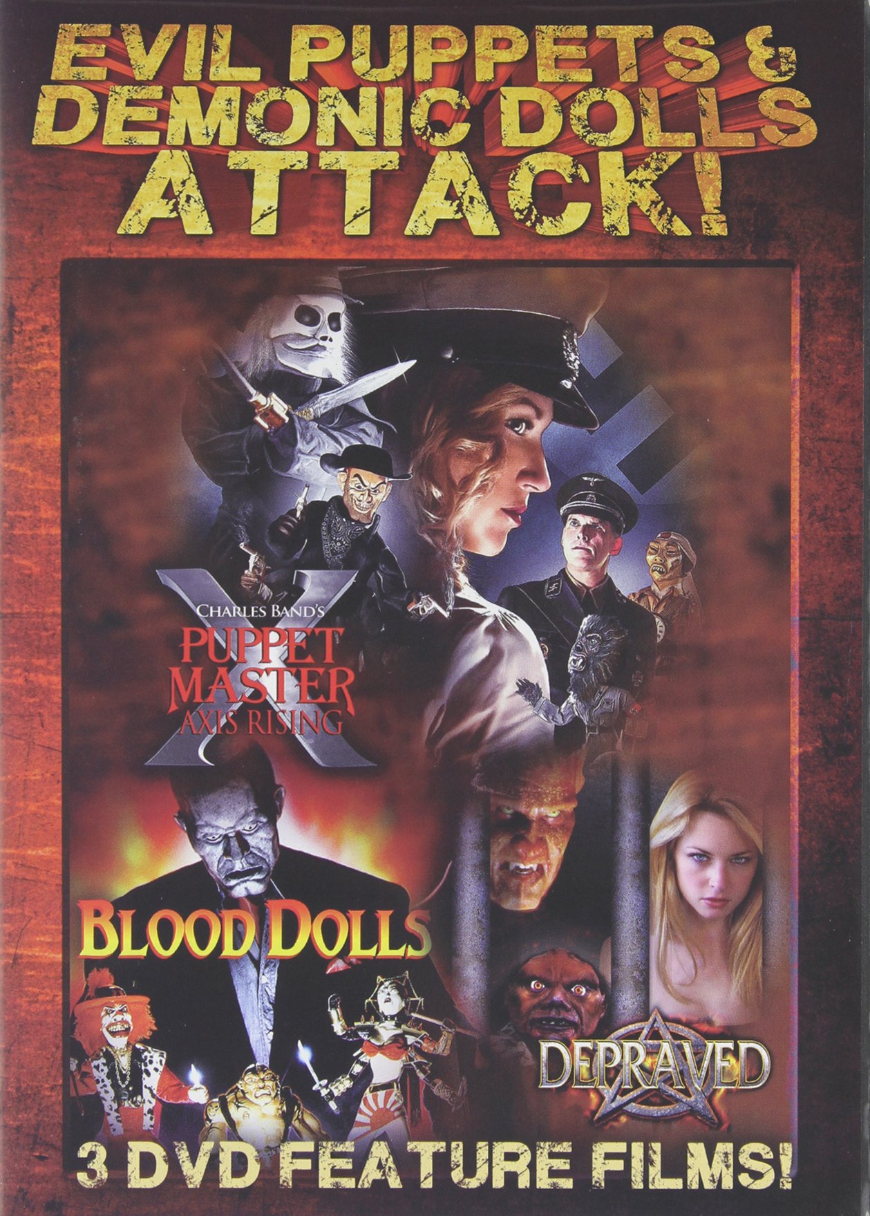Evil Puppets & Demonic Dolls Attack cine de terror para maratones de Halloween y noches de sustos