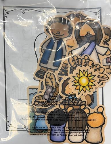 Vista 5 de Jesus Feeds The 5000 Bible Felt Board Story for Flannel Boards