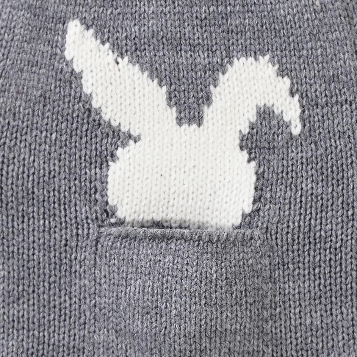 MoZiKQin Baby Girl Boy Easter Bunny Romper Sleeveless Knitted Bodysuit Jumpsuit My 1st Easter Outfit Cute Clothes - Image 4