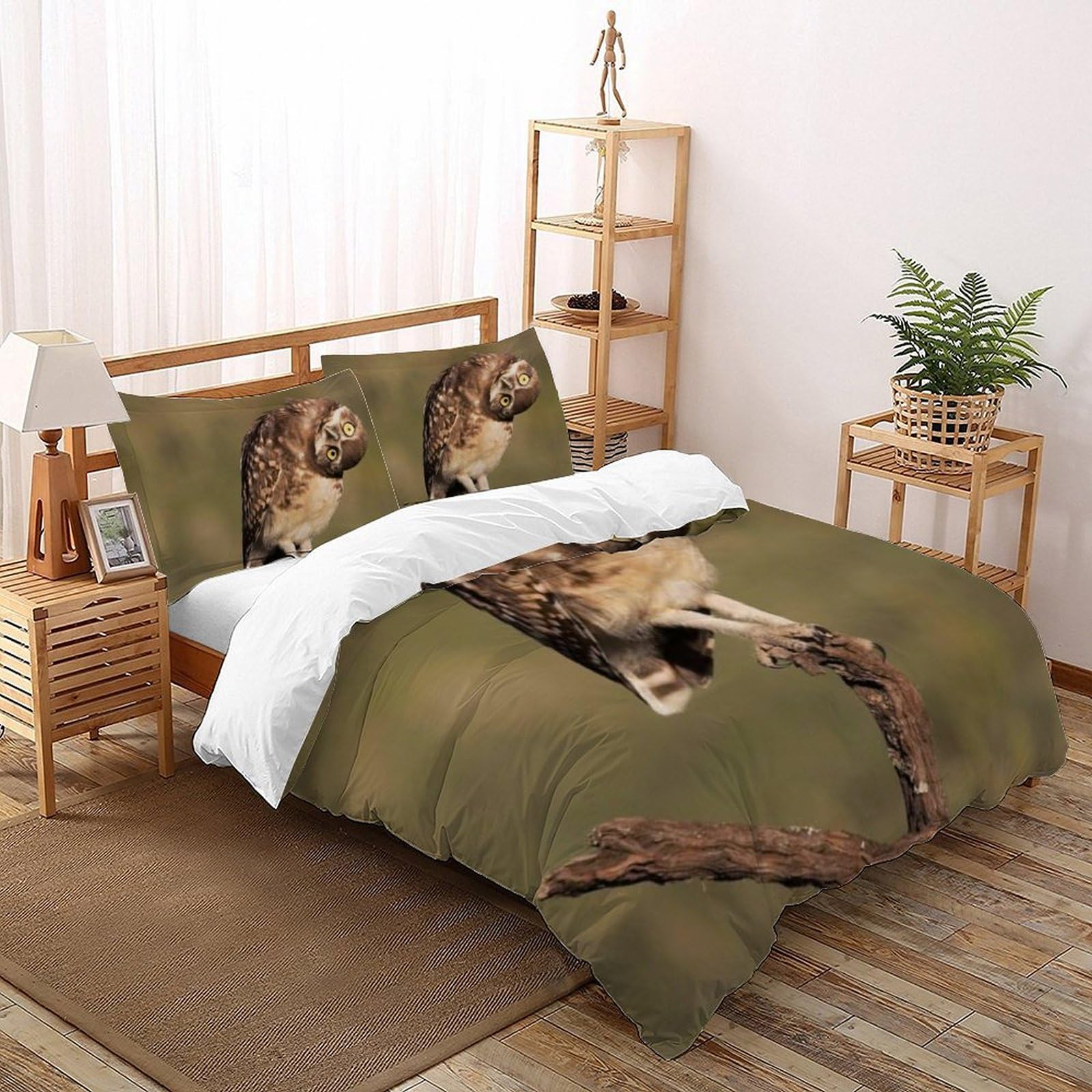 Housse de couette King 220x240cm animaux imprimé 3D taies d'oreiller garçon microfibre