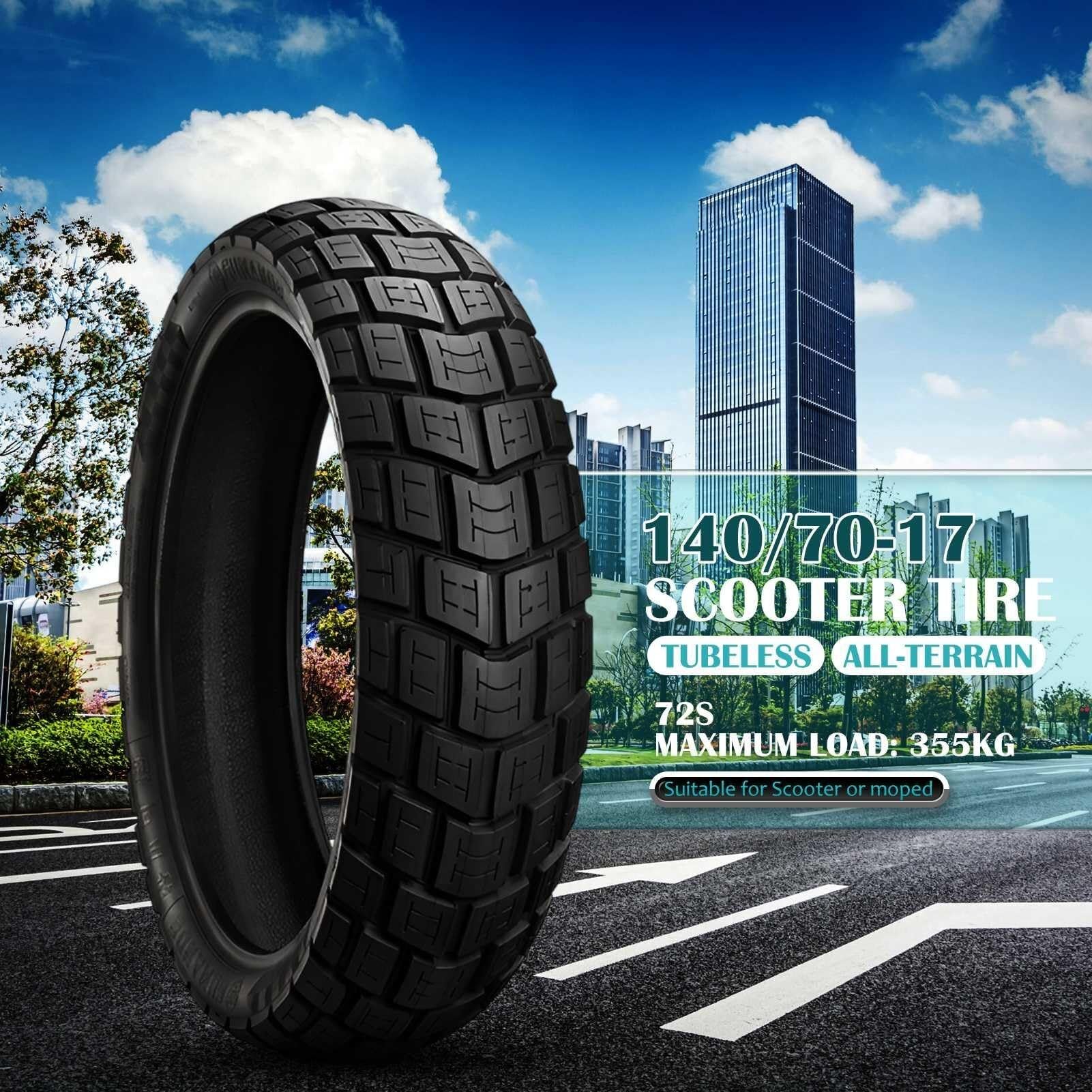 2PC 110/70-17 140/70-17 Opony Motocyklowe Tubeless Terenowe 110/70/17 140/70/17 Bieżnik Wszystkie Nawierzchnie 110 70 17 140 70 17 54S 72S