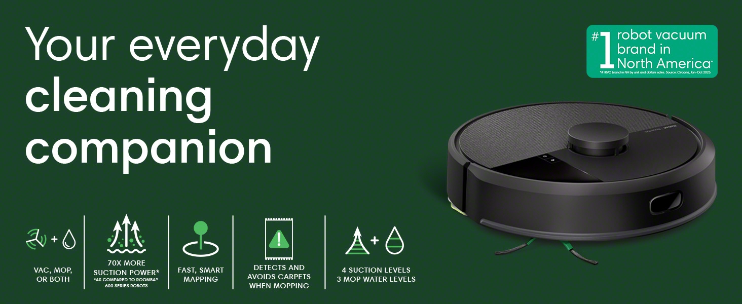 Amazon.com: iRobot Roomba 105 Combo Robot Vacuum & Mop - Easy to