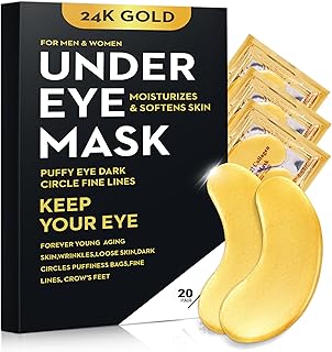 40 piezas/20 pares de mascarillas de oro de 2...