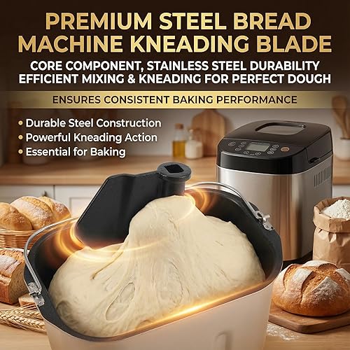 Miniatura 5 de Reemplazo de la cuchilla del fabricante de pan de acero inoxidable universal de la máquina de pan de la cuchilla de mezcla de la paleta de la pieza