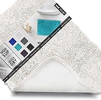 Vista 1 de Clara Clark - Alfombras de baño, ultra suaves y peludas - Tapetes para baño, lavables a máquina, con respaldo de goma antideslizante, 17 x 24