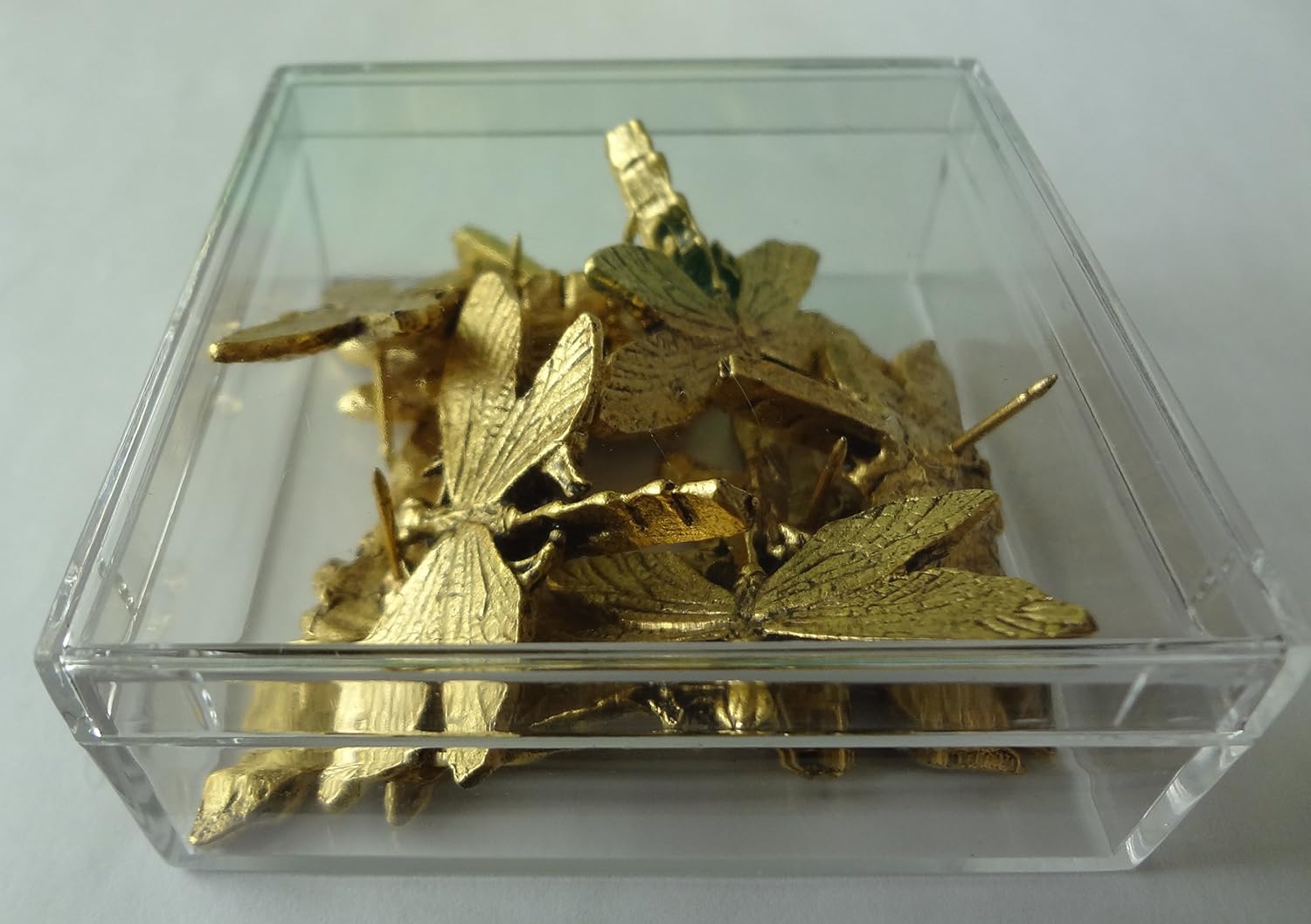 Nautical Compass Push Pins, 15pc Set, Antique Gold