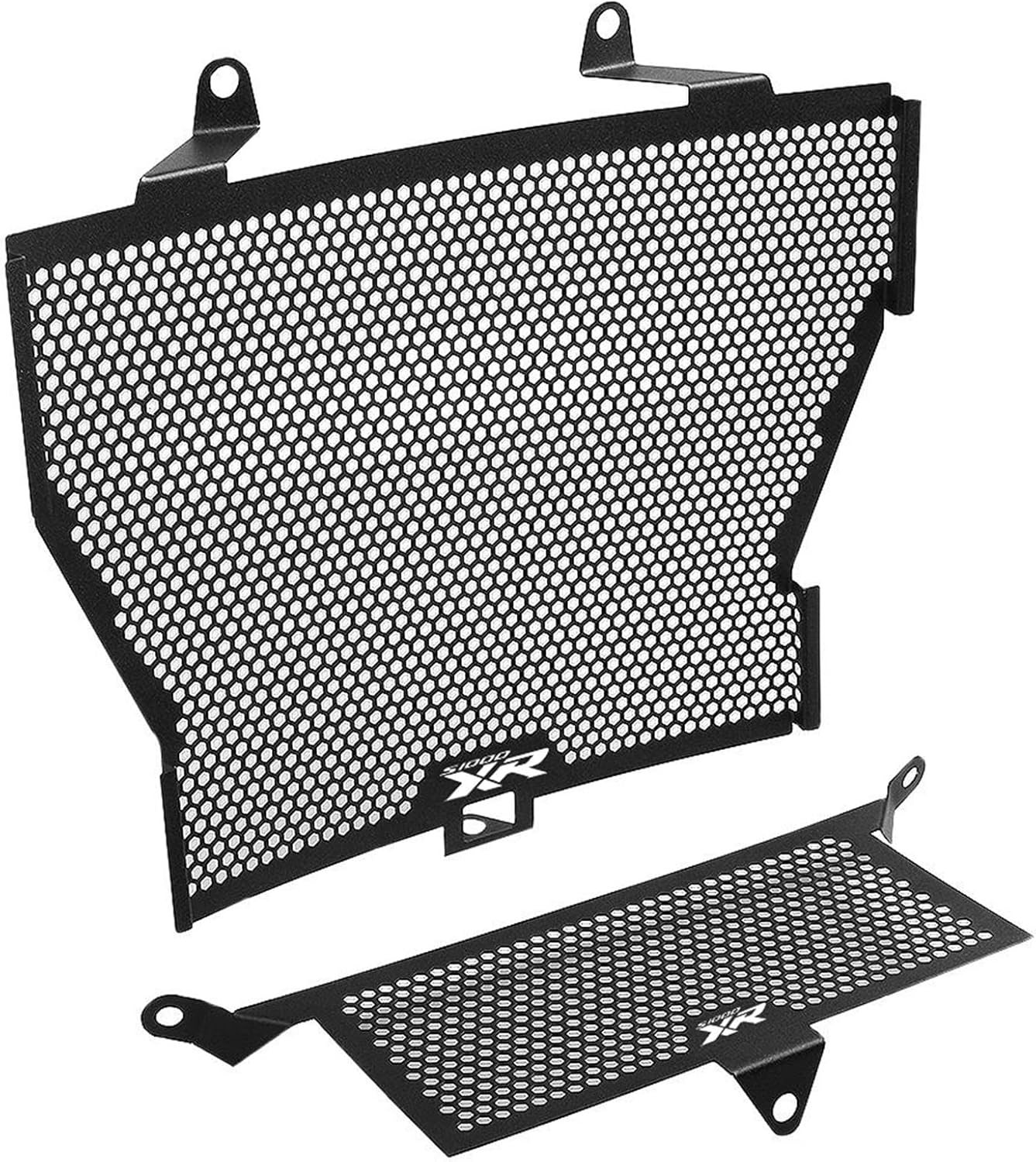 SSFRI Oil Cooler Guard Accessories, Motorcycle Radiator Grille Guard, Compatible with BMW S1000R 2013-2020 S1000XR 2015-2019 S1000RR 2010-2018 HP4 (Color : S1000XR Logo, Size : A)
