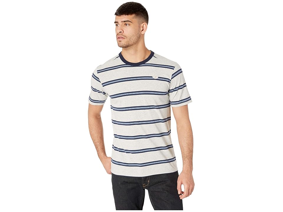 

Hurley Custom Striped Short Sleeve (Grey Heather) Men's Clothing, Gray