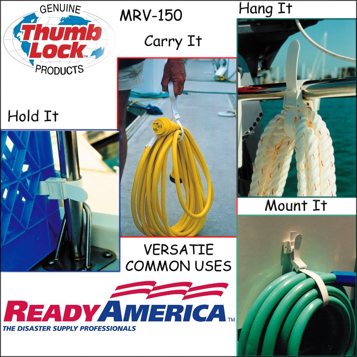 Ready America, Inc. MRV-150WT Versatie Line & Gear Organizer - White