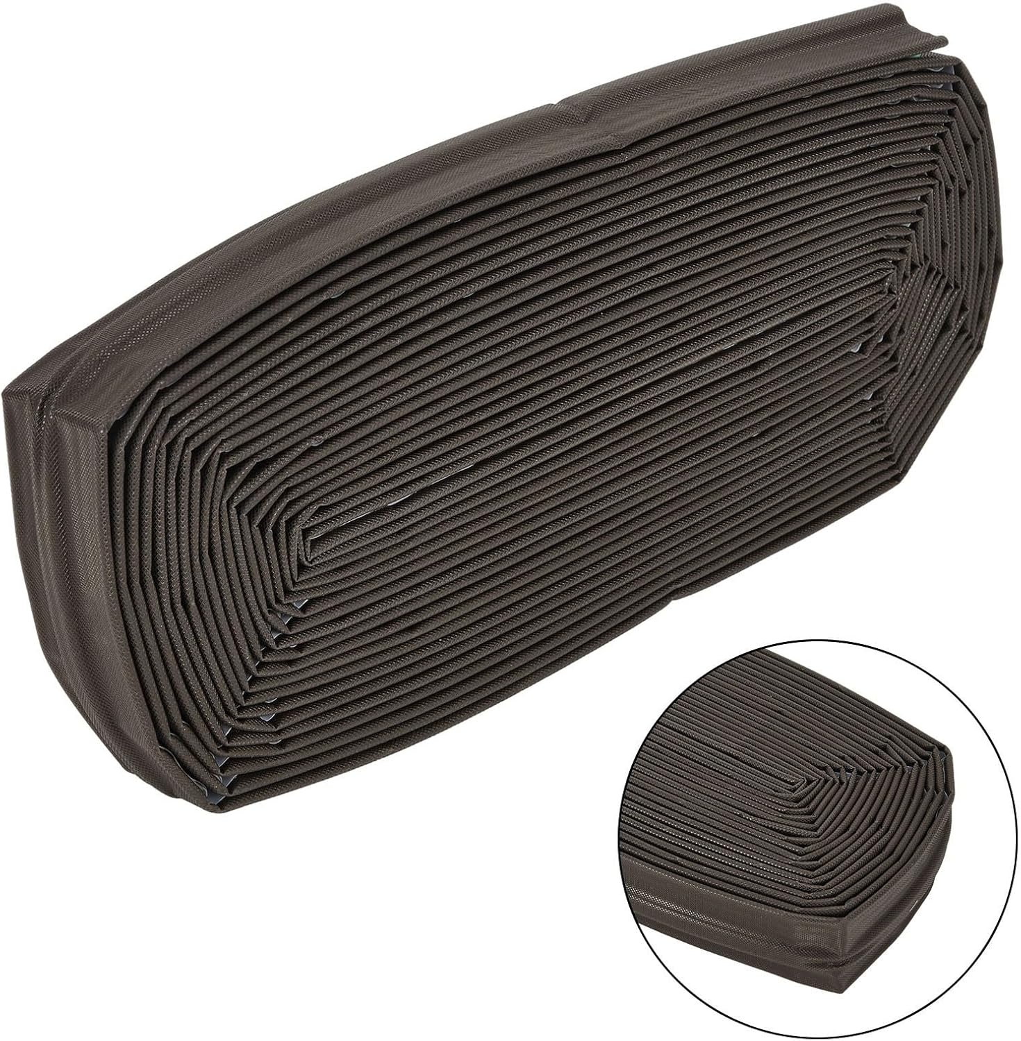 Foam Weather Stripping Tape 10M High Resilience Rubber Seal for Sliding Doors and Shutter Installation (Brown)