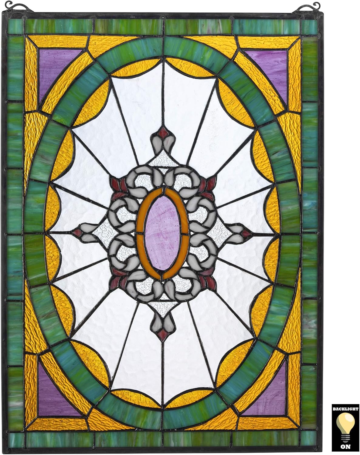 Design Toscano Stained Glass Window, Full Color Amazon.co.uk Home