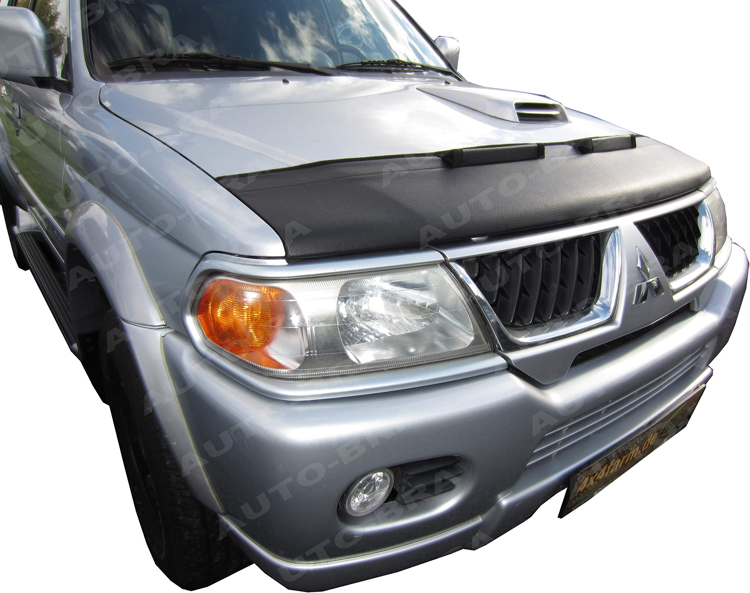 AB3-00111 HOOD BRA Front End Nose Mask Compatible with Mitsubishi Challenger Pajero Sport Shogun Sport Montero Sport Strada Nativa 1996–2008 Bonnet Bra STONEGUARD PROTECTOR TUNING