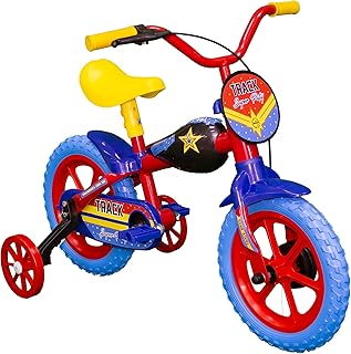 TK3 Track Bicicleta Infantil Aro 12 Super Paty Vermelho e Azul