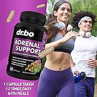 Vista 7 de Suplemento para el control de cortisol de apoyo suprarrenal - Suplementos de fatiga suprarrenal para mujeres y hombres con adaptógeno natural
