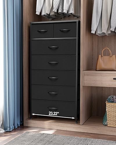 Miniatura 2 de Crestlive Products Vertical Dresser Storage Tower - Sturdy Steel Frame, Wood Top, Easy Pull Fabric Bins, Handles - Organizer Unit for Bedroom,