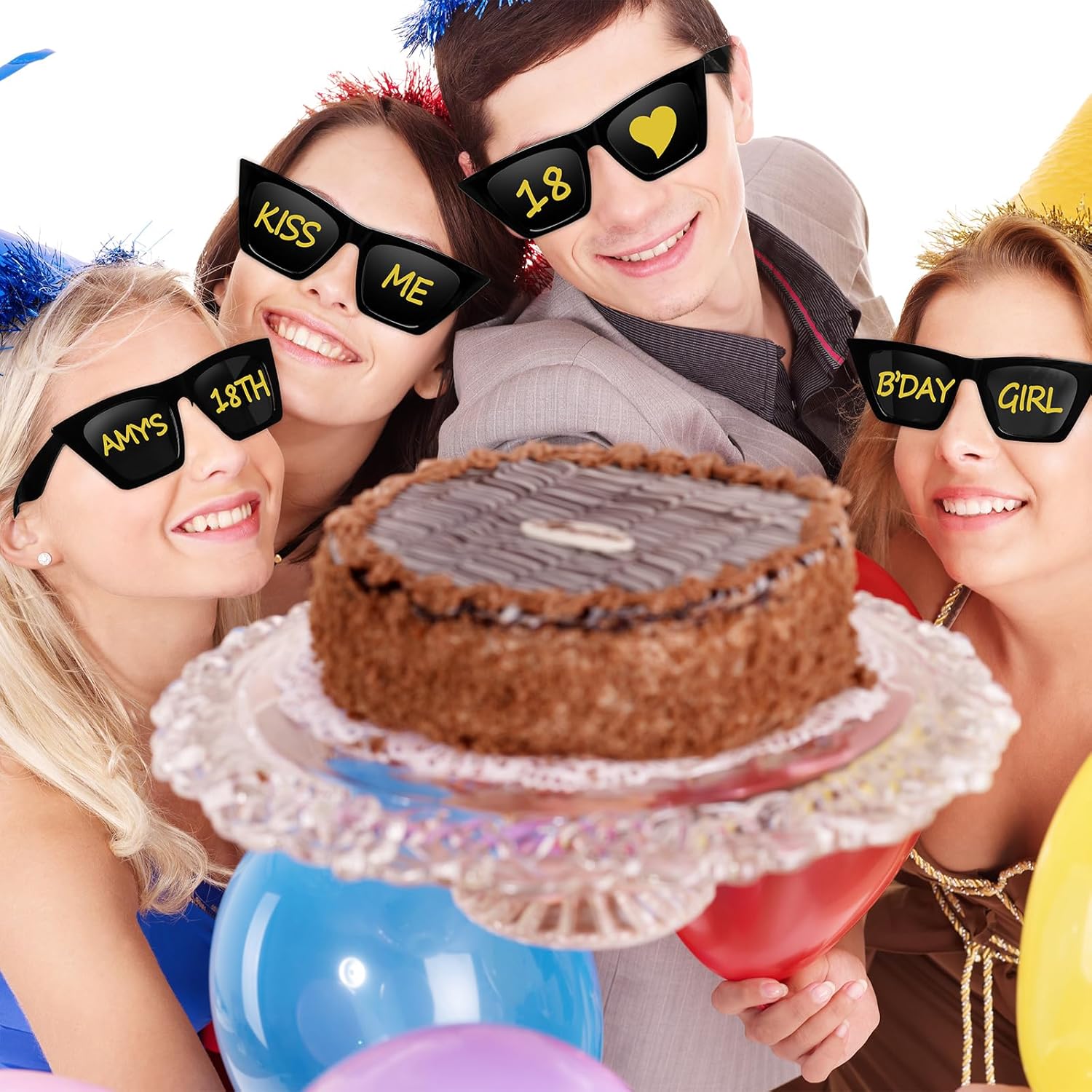 Flutesan Personalized Sunglasses Party Favors Bulk Custom Sunglasses Markers for Adult DIY