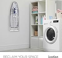 Vista 7 de Ivation Tabla de planchar montada en la pared Estación de planchado plegable de 36.2 x 12.2 pulgadas resistente para el hogar y apartamentos