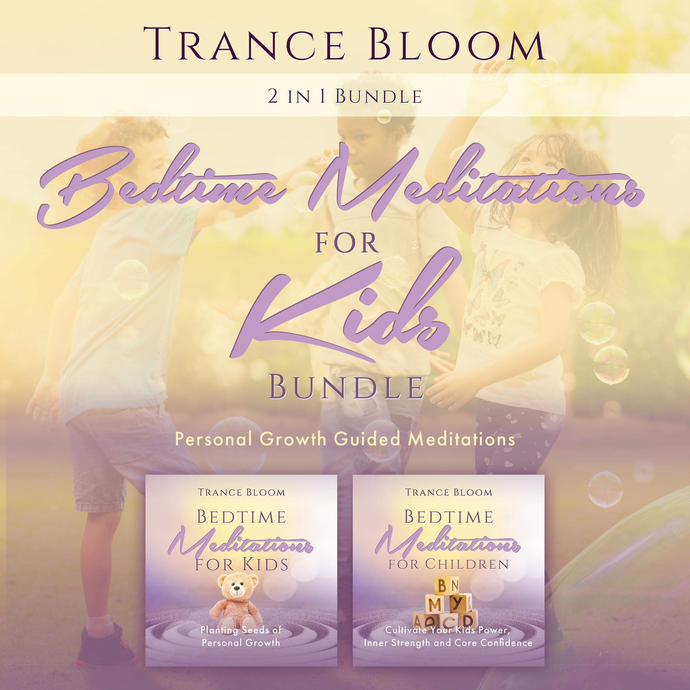 Cover art for 2 in 1 Bedtime Meditations for Kids Bundle