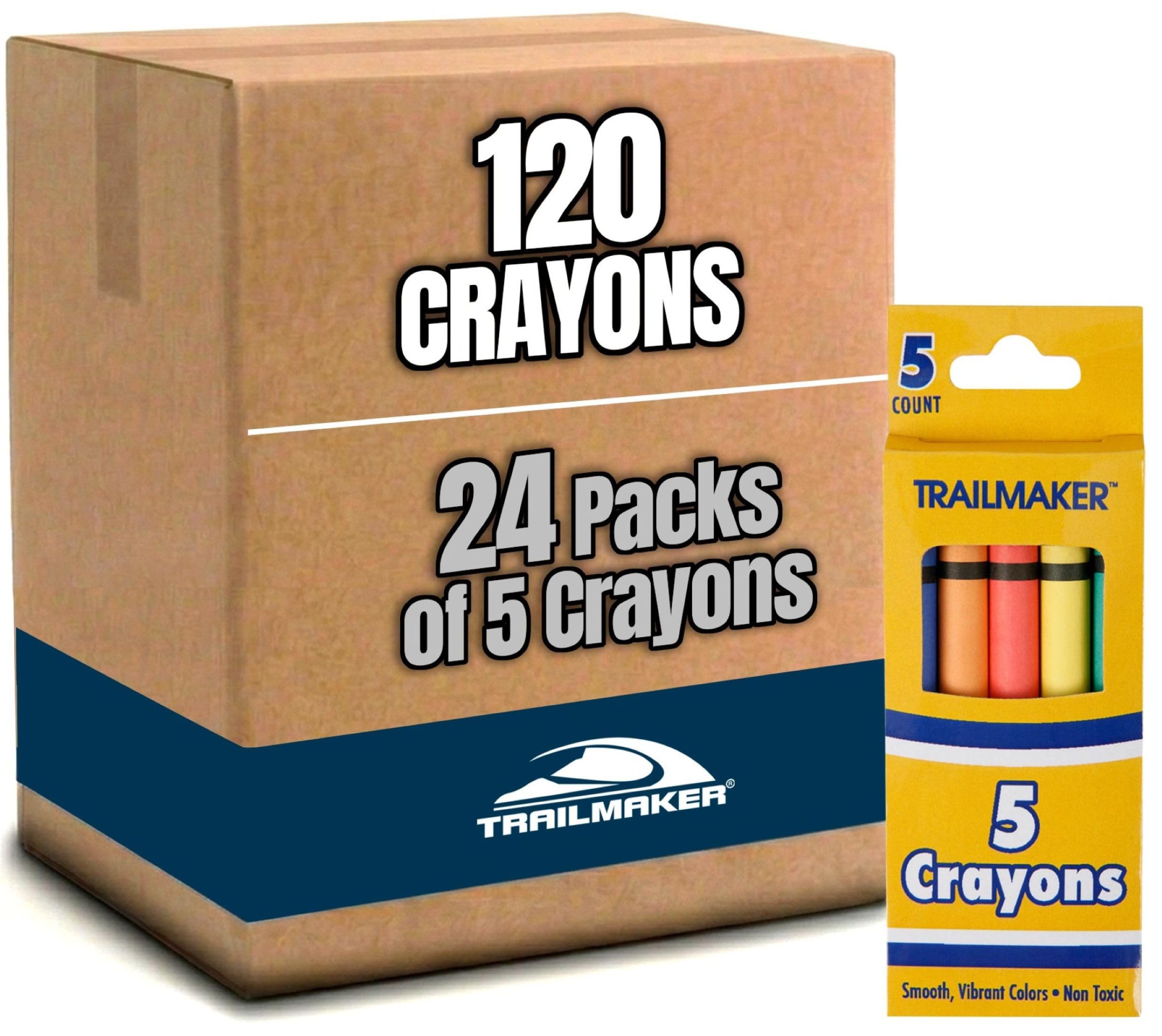 Amazon.com : Trail maker Wholesale Bright Wax Coloring Crayons in