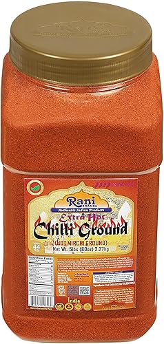 Vista 7 de Rani Extra Hot Chilli Powder Indio Spice 80oz (5 libras) 5.0 lbs tarro de PET a granel ~ Todo natural Sin color añadido Apto para gluten