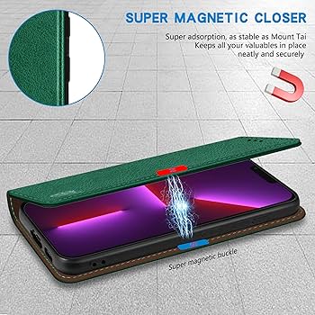 Amazon.com: ZZXX for iPhone 13 Pro Max Wallet Case with [RFID