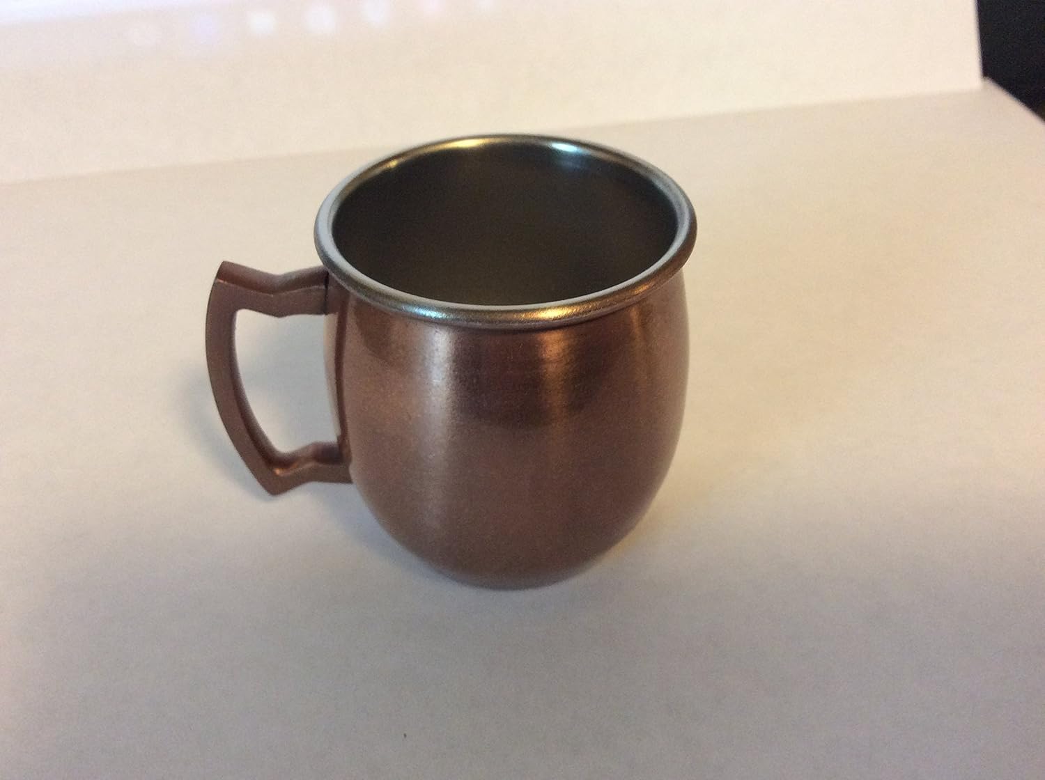Moscow Mule Shot Mugs Copper Plated 2 ounce Mugs, Set of 4