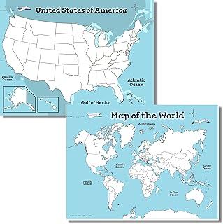 amazon com blank world map