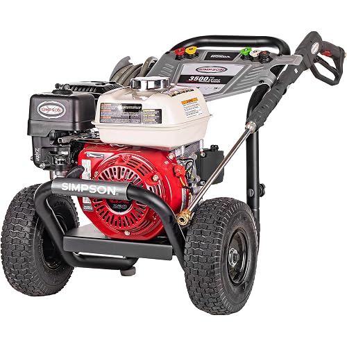 Simpson 3500 PSI Gas Pressure Washer, 2.5 GPM Commercial Power Washer, Honda Engine, Cold Water, 25' Hose, PowerShot, 49-State Compliant (PS3228)