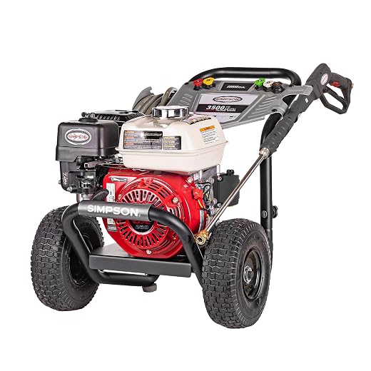 Simpson PowerShot 3500 PSI Gas Pressure Washer, 2.5 GPM, Honda GX200 Engine