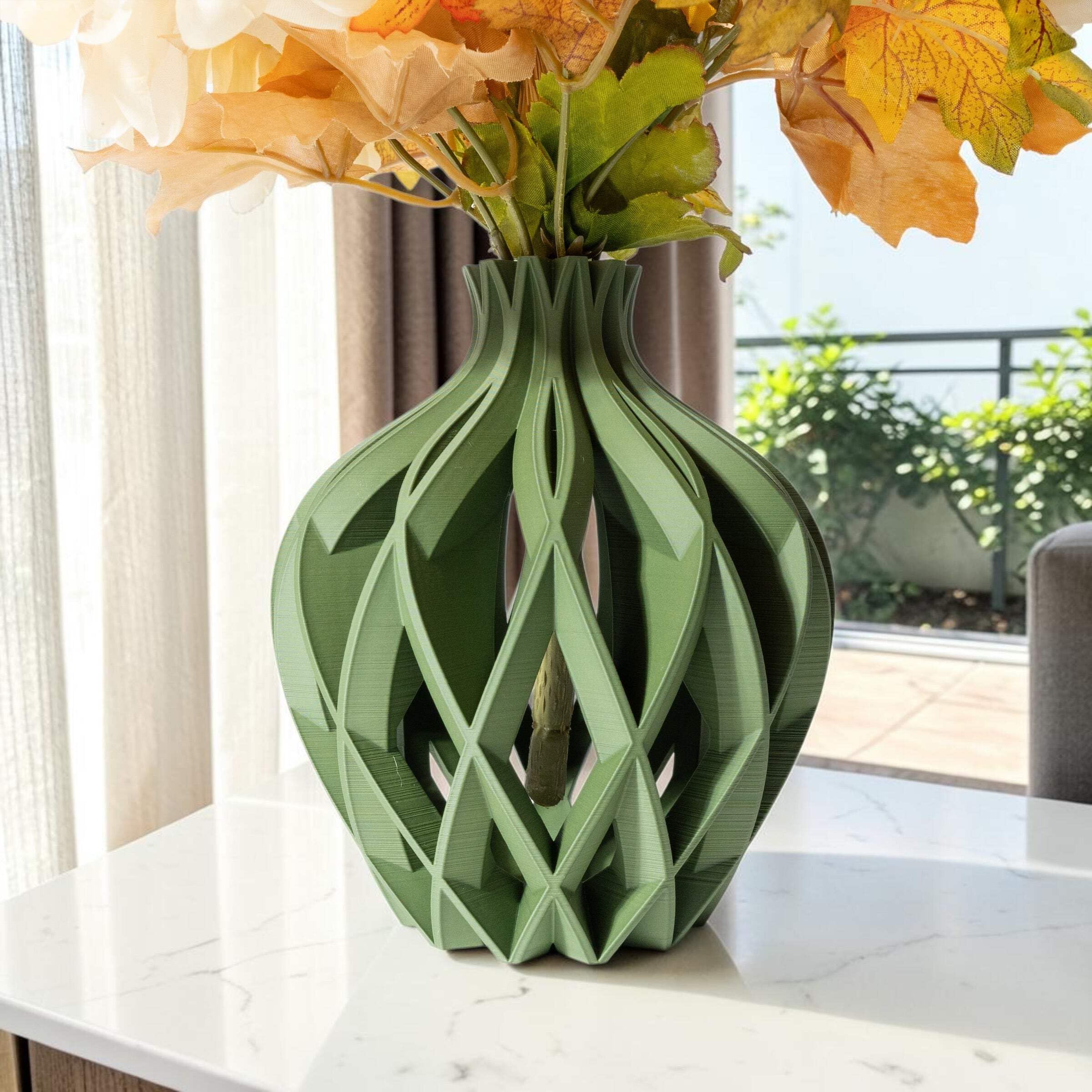 Kovo Flower Vase Designer Decorative Accent | Modern Minimalist Flower Holder for Living Room Decor | Premium Table Centerpiece for Shelf, Bedroom & Home Styling, Gift for House Warming,-image-48