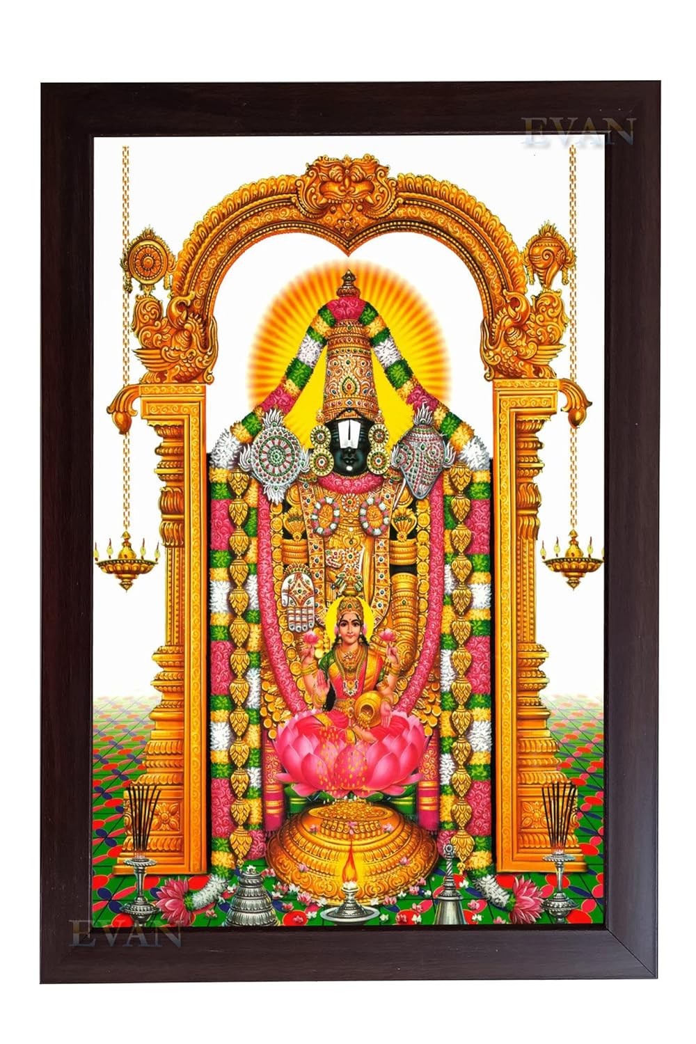 EVAN Tirupati Balaji photo frame/Lord Venkateswara/Tirumala, Wall