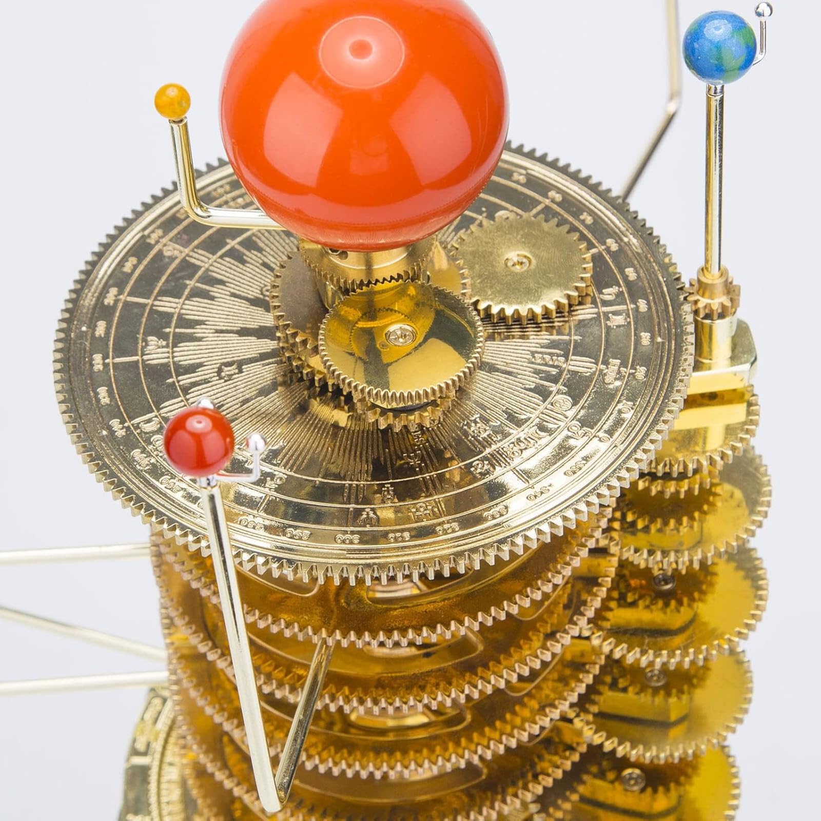 TYH Orrery del Sistema Solare con 8 Pianeti, Kit Modello Orrery in Metallo Fai da Te 3D, Puzzle di assemblaggio planetario in Ottone da 200 Pezzi, Regalo educativo da Collezione astronomico