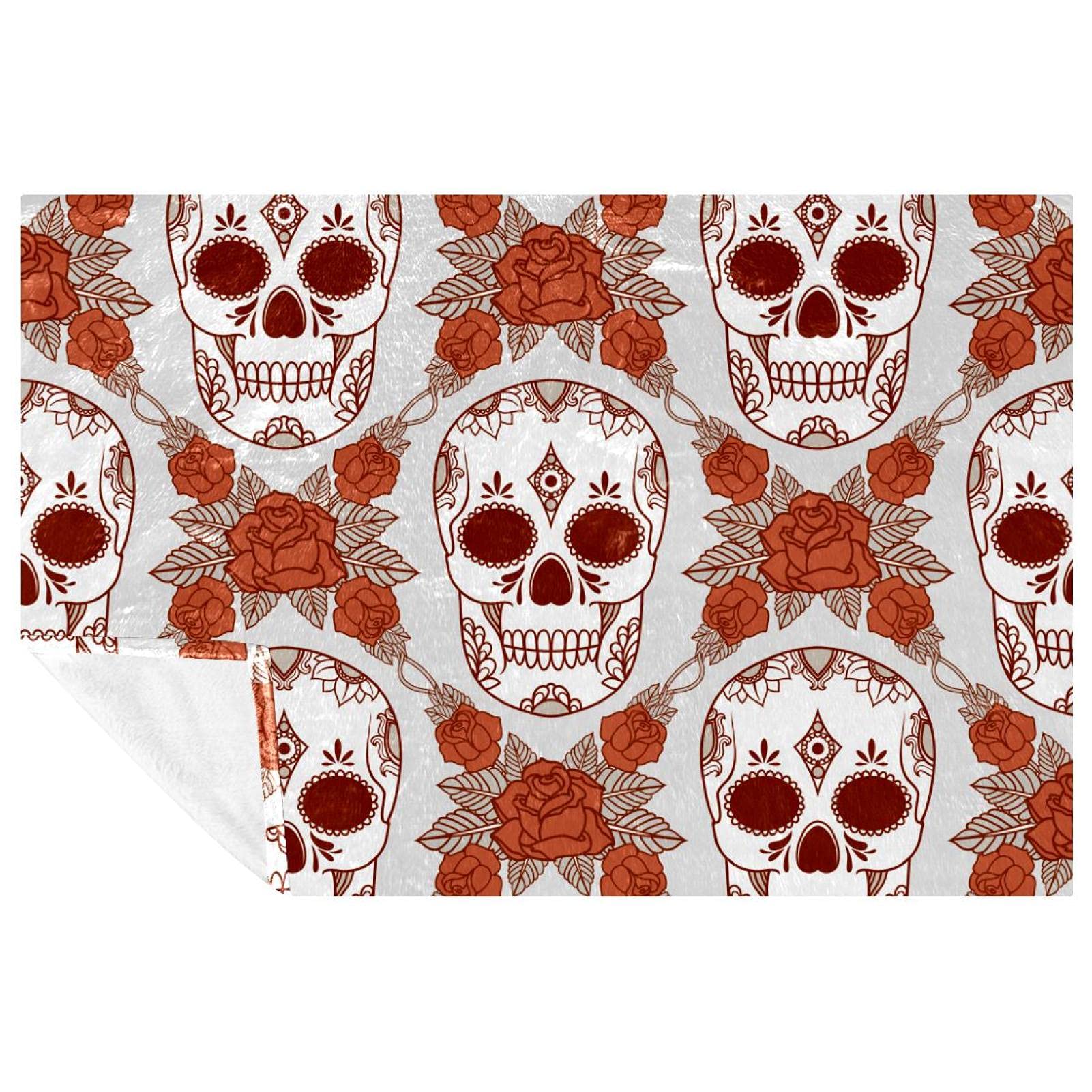 Couverture douce motif floral style rétro pour des soirées cocooning