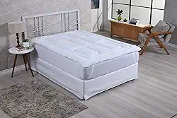 Pillow Top – Micropercal 200 Fios, Manta 600 g/m², Super Macio e Resistente – Tamanhos Casal, Queen e King (Branco, Casal)