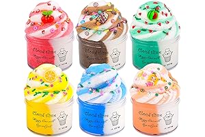 Paquete con 6 limos Cloud para niños, blandos, no pegajosos, perfumados, kit...