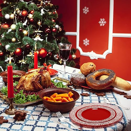 Miniatura 6 de Norme Juego de vajilla de plástico desechable de 300 piezas, 100 platos de plástico, 150 cuchillos, tenedores y cucharas con 50 vasos de plástico