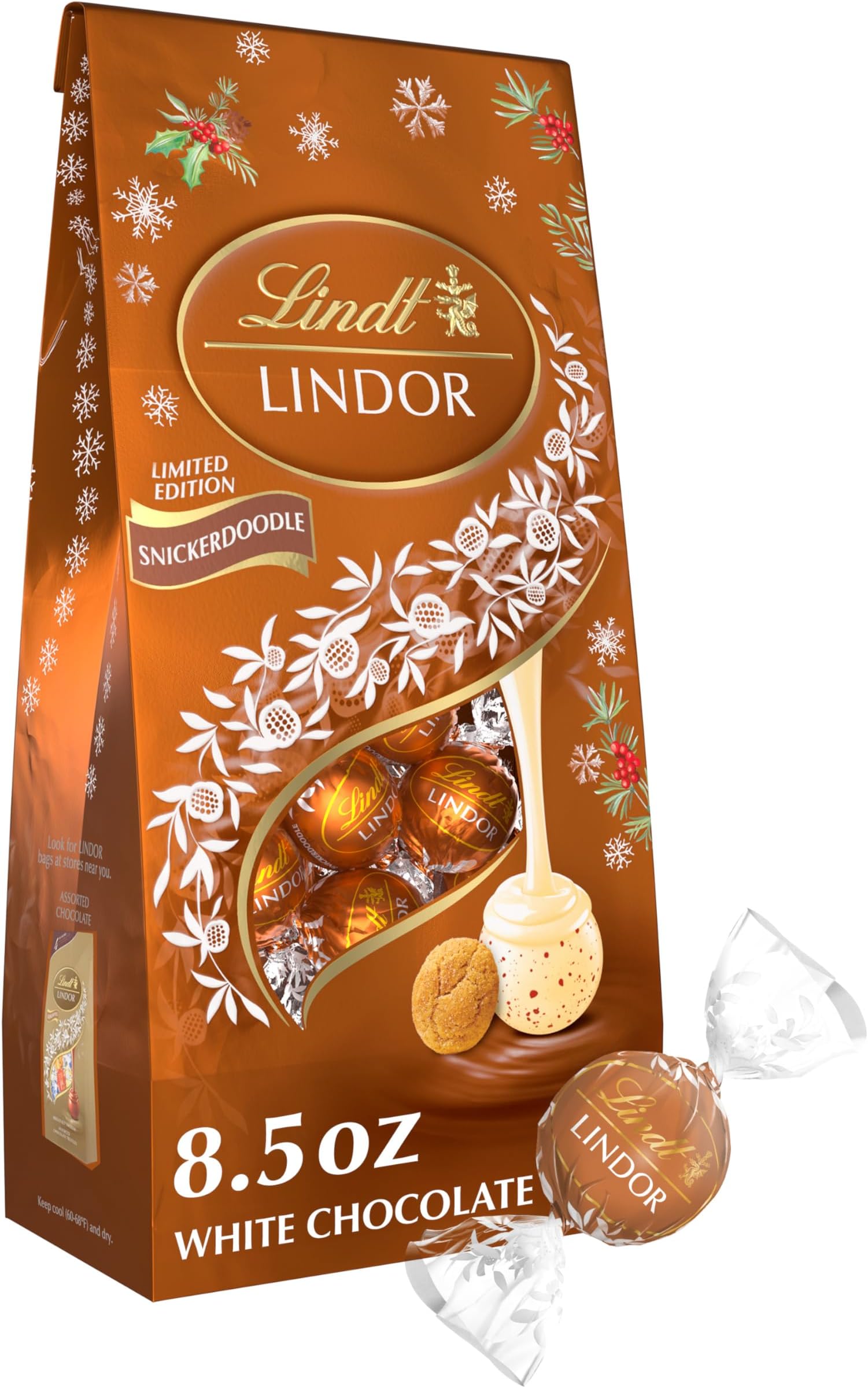 LINDOR Holiday Snickerdoodle White Chocolate Truffles