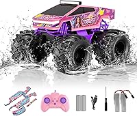 Vista 11 de Auto de control remoto anfibio, camión monstruo 1:18, juguetes para niños, autos RC, camiones RC impermeables de 2.4 GHz, camioneta todoterreno