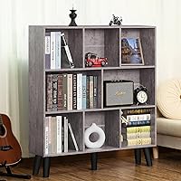 Vista 14 de LEYAOYAO Estantería de Libros de 5 Cubos Librera de 3 Niveles con Patas, Estante Verde Menta para Libros de Niños Organizador de Almacenamiento