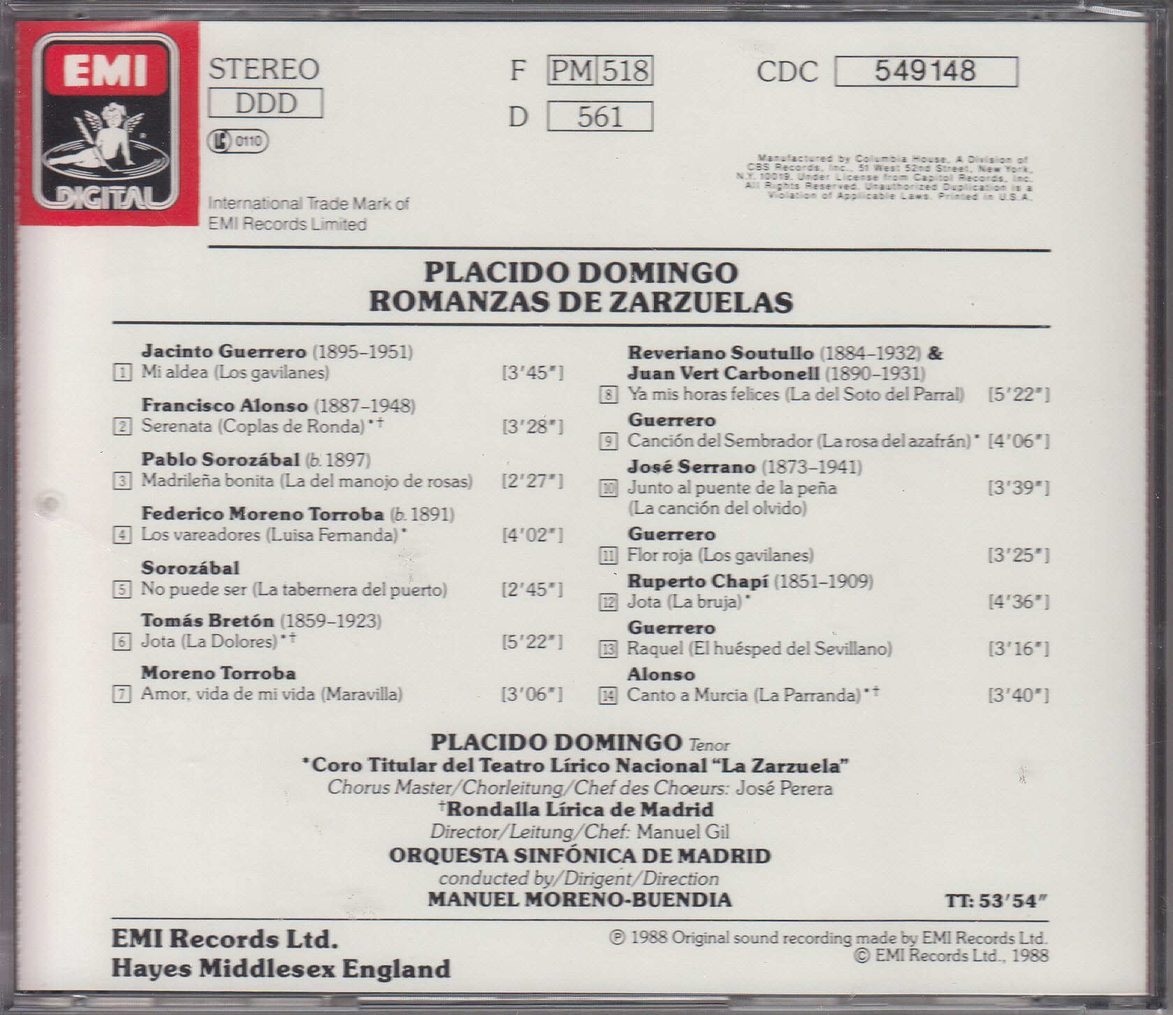 Romanzas de Zarzuelas