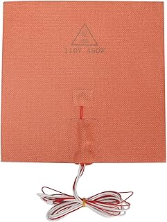Heating Plate 250x250mm,3D Printer Silicone Heated Pad,110V 450W Flexible Silicone Heater Compatible with VORON2.4 3D Printer, High Temperature Resistance Silicone