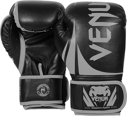 Vista 29 de Venum "Challenger 2.0" Guantes de boxeo - Oro Negro/Blanco