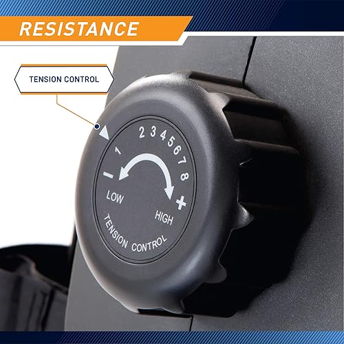 Miniatura 4 de Marcy Máquina de remo plegable de 8 niveles de resistencia magnética con ruedas de transporte