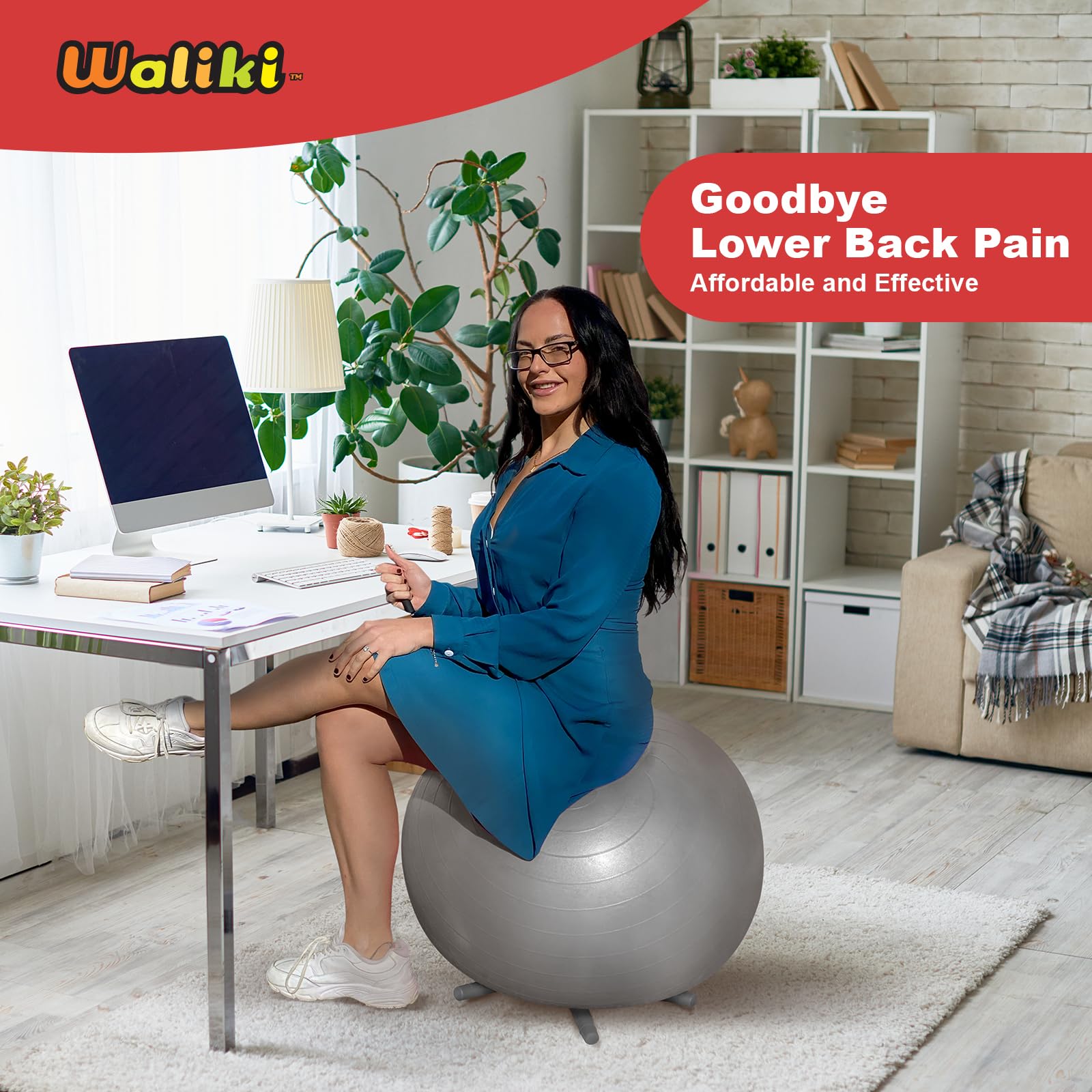 Amazon.co.jp: WALIKI 椅子ボール 足付き 子供用 | 代替教室用座席