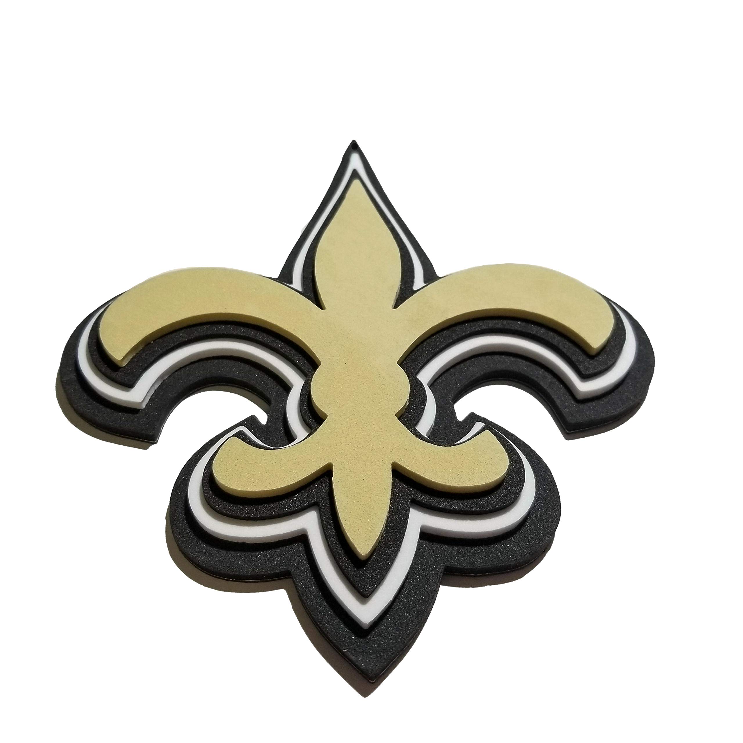 FanFave NFL New Orleans Saints New Orleans Saints NFL 3D Fanchain Magnet, Gold, Einheitsgröße (FF6719)