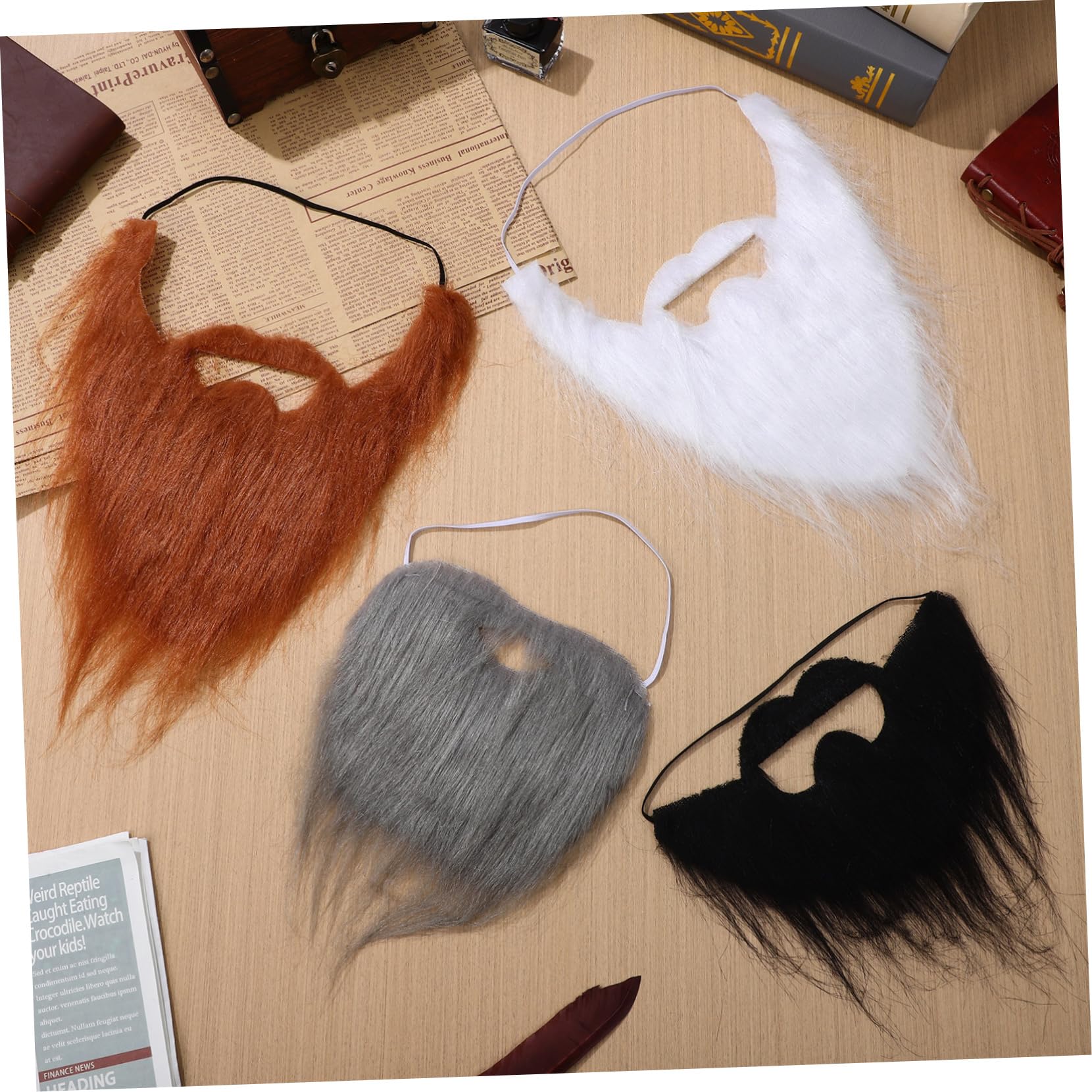 12 Baffi Finti Adesivi - Per Carnevale E Travestimenti (Nero) - Foto 10